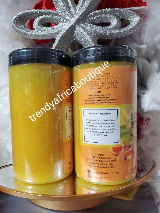 Another banga!! Pornthap body scrub bath cream Turmeric 550g x 1 anti dark spots, anti Stretch marks