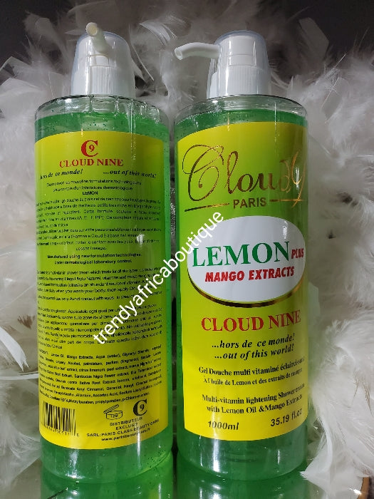 Another banga!! Cloud-9 Paris Lemon plus mango extracts with multi vitamin lightening shower gel cream 1000ml x 1