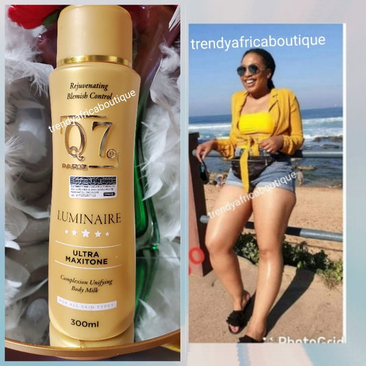Q7 Paris Luminaire ultra maxitone body lotion. 300ml bottle x 1. Blemish control & rejuvenates complexion