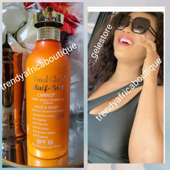 Final Glow half-cast carrot whitening body lotion with 💯 carrot for fa ...