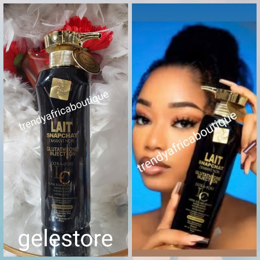 Lait Snapchat Black diamond with glutathione  body Lotion 500ml. Beauty without filter!!!  whitening intense body milk-repairs, hydrate  and nourishes