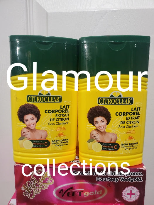 2 bottle sale; Citro Clear body lotion lemon extracts clarifying care body lotion with lemon extracts clarifying care. Rich in Vitamin C. Anti sports & discolorations. NO HYDROQUINOUN