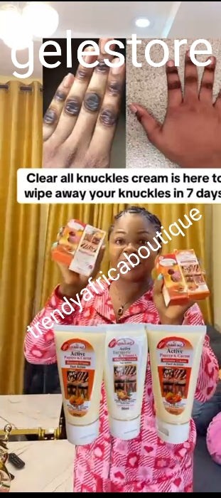 2pcs Banga; Clear All dark knuckles clear & dark spots remover oil + cream set: Super active with carrot & Papaya x 2 💯 Satisfaction 👌