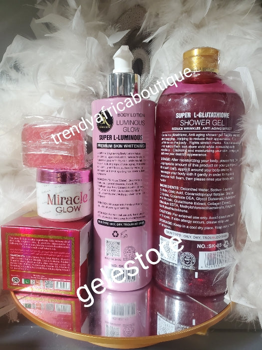 3pcs. Perfect combo: S&K Douchess Glow super L-Glutathion 13 in 1 shower gel, body lotion & magic glow face cream. anti ageing, anti wrinkles.