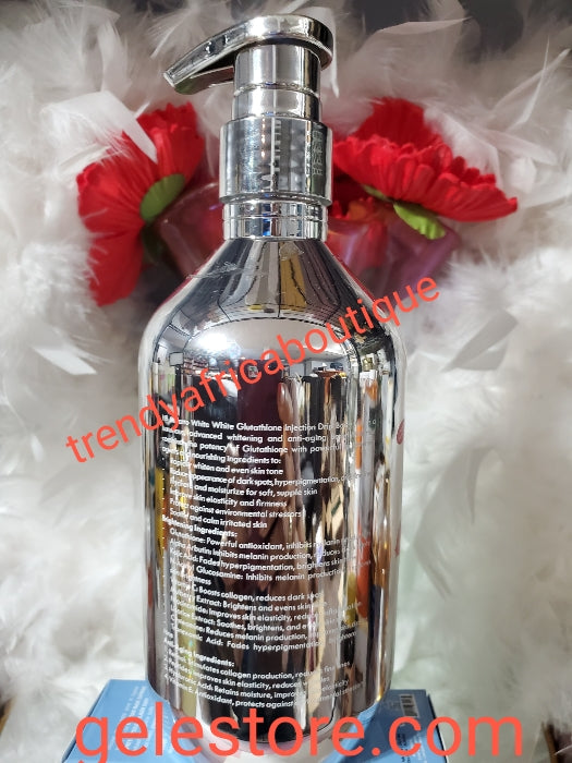 Newly Improved HB Mulatto white glutathion drip with kojic acid and glutathion skin whitening body lotion 👌 500ml x 1 spf30