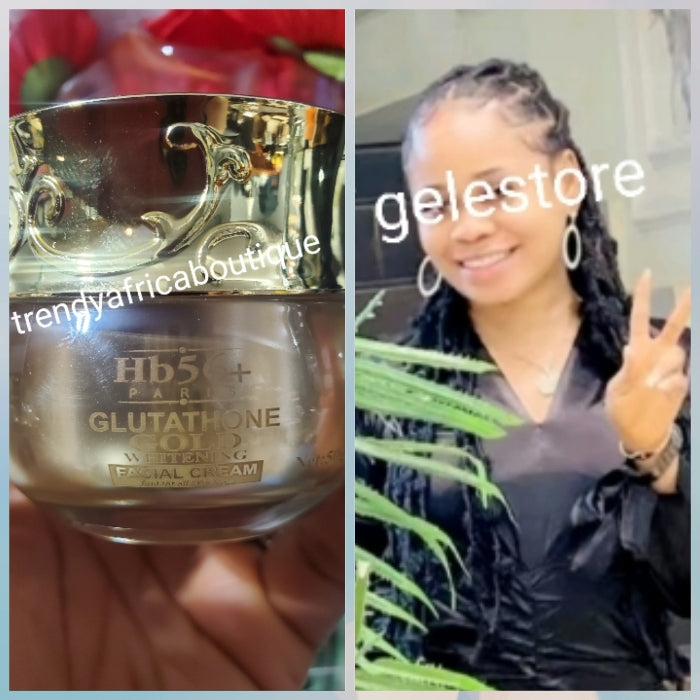 New Bangar: Hb56+ Paris Glutathion GOLD facial Whitening cream. Deep cleansing & unifying cream. 50g x 1👌