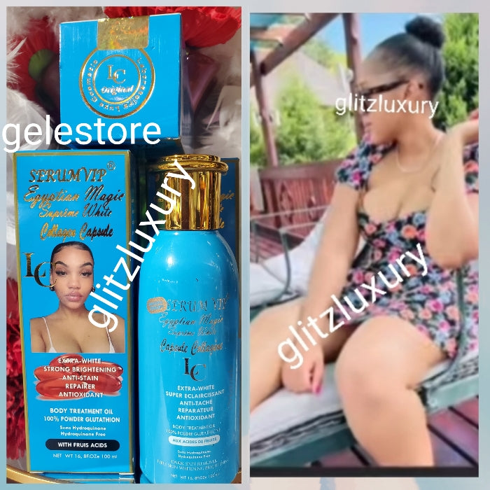 New product alert: Egyptian magic supreme white capsule collegen extra white body repair treatment oil 100ml x1