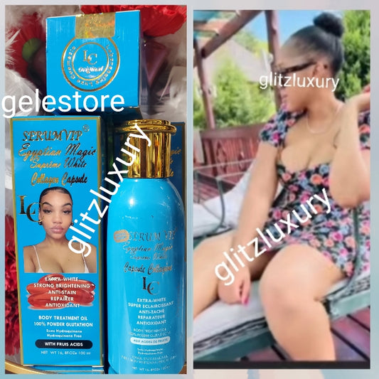 New product alert: Egyptian magic supreme white capsule collegen extra white body repair treatment oil 100ml x1