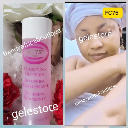 BACK IN STOCK; Another BANGA!! FC75 Paris 🔥👌👌👌 enforced WHITENING FRENCH formular, smooth, silky, hydrating. FC75 PARIS Clarifying Lightening glycerin 200ml x 1,