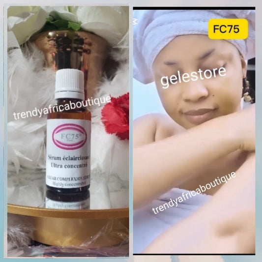 Breaking News!!! FC75 Paris Whitening serum just landed!! Ultra concentre CLEAR COMPLEXION SERUM 50ML X 1. Must be added to lotion or cream