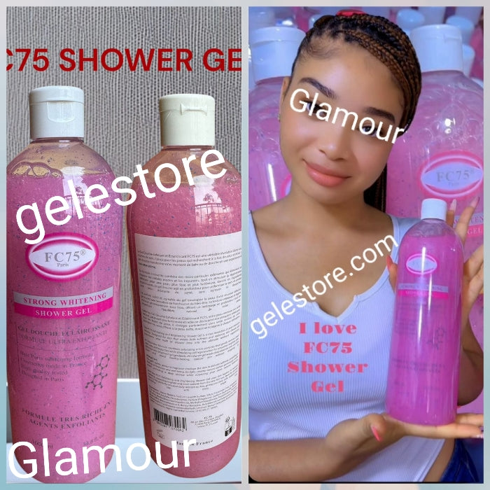 6pcs. BANGA!! FC75 PARIS reinforced French formula body lotion, whitening serum, body glycerin, face cream,  Shower gel, and face cleanser