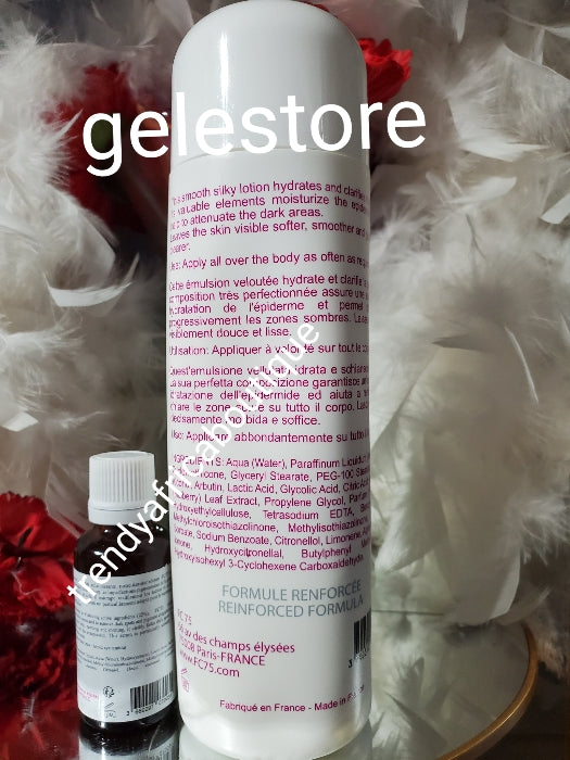 6pcs. BANGA!! FC75 PARIS reinforced French formula body lotion, whitening serum, body glycerin, face cream,  Shower gel, and face cleanser