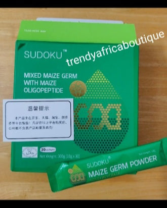 Sudoku maize Germ powder.  Meal replacement solid beverage. Best supplements. 30 sachets per box. Price is for one box. Mix into 8oz water. Energy & health wellness drink 👌