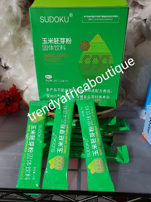 Sudoku maize Germ powder.  Meal replacement solid beverage. Best supplements. 30 sachets per box. Price is for one box. Mix into 8oz water. Energy & health wellness drink 👌