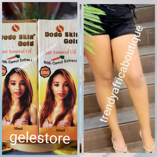 2 bottles sale:  Dodo skin gold black spots removal serum/oil with carrot extracts 30ml x 2 bottles