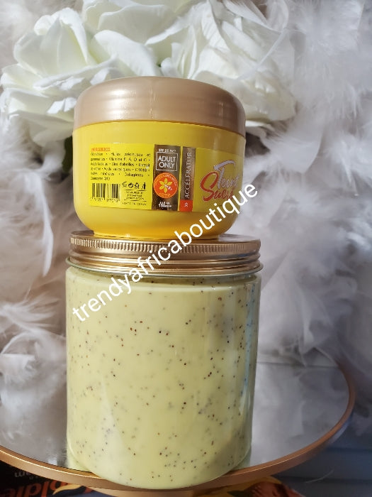 2pcs oshaprapra whitening: Teint Sucre Gommage Eclaircissant GLUTA-C. (Glutathion & VIT. C) super whitening body scrub 400g & Cream. 100% satisfaction