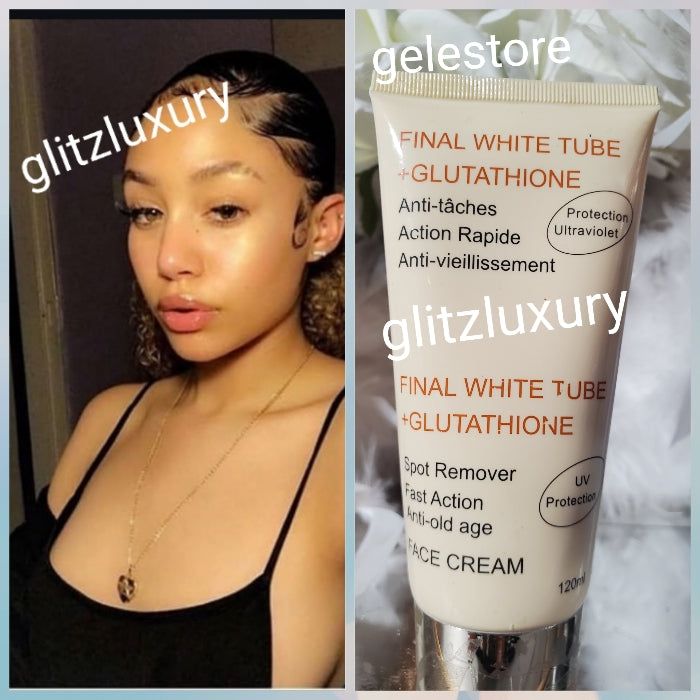 New product alert: Final white Tube cream with glutathione, anti Sun burn. Anti-aging. 120ml x 1 100% satisfaction 150g jar x 1