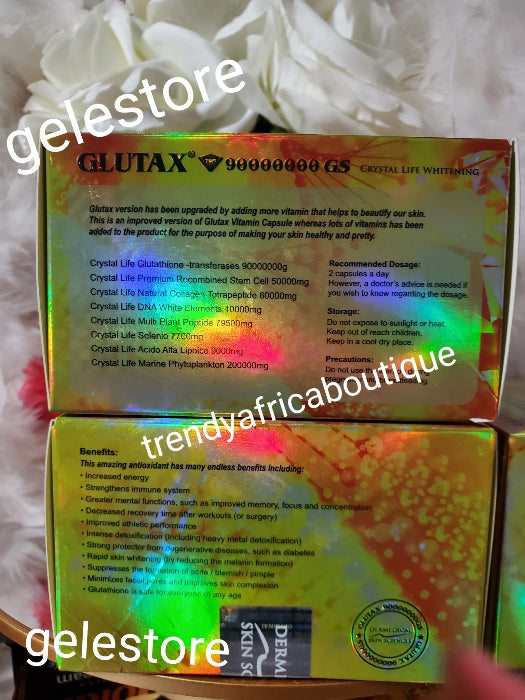 Another BANGA GLUTAX 90's GS CRYSTAL whitening rejuvenation with collagen. 60cap/box. Sold per one box 👌👌👌👌 supplements