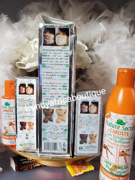 ORIGINAL Nature Secret reines Karottenserum/-öl. Hautaufhellendes und strahlendes Öl, frei von Hydrochinon. 100mlx1