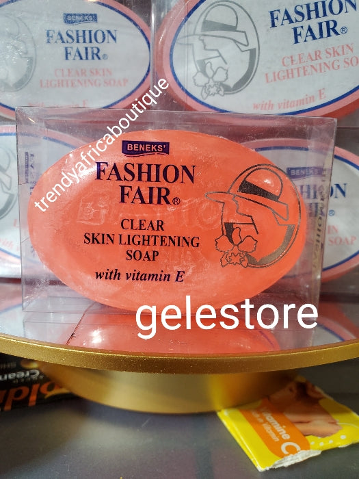 Fashion fair clear skin lightening soap. ( transparent bar soap) with vitamin E. Price is for one