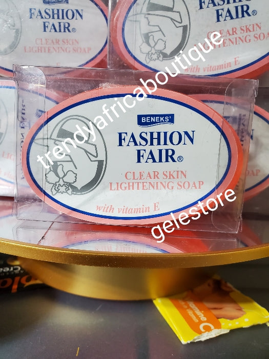 Fashion fair clear skin lightening soap. ( transparent bar soap) with vitamin E. Price is for one