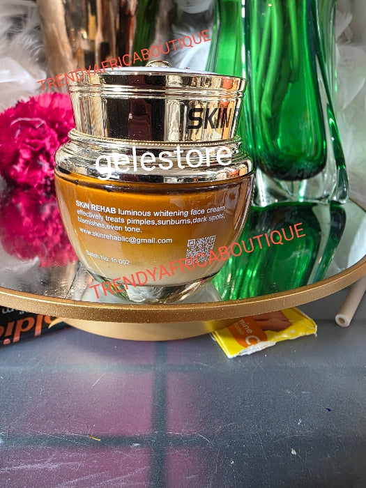 Skin Rehab Fairnwss gold luminous whitening face cream anti pimples and sun burn. 30ml x 1. NOT FULL JAR