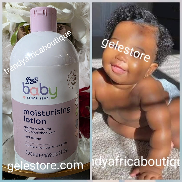 Boots moisturizing baby body lotion. Soft & mild to baby skin. 500ml x1 Original/authentic