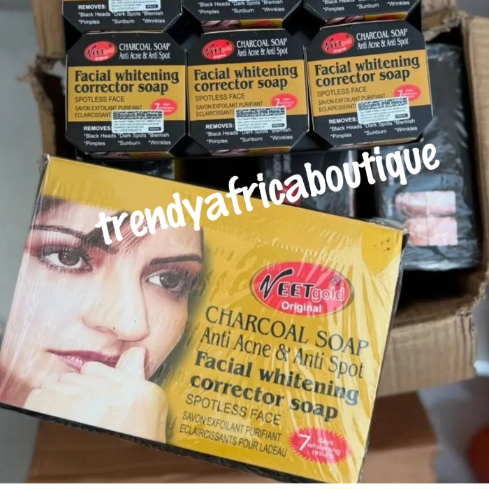 Another banga: Veetgold Charcoal anti acne & spots facial whitening corrector  soap. 100g x 1. Anti wrinkles, anti sun burn, anti dark spots. Prince is for ONE SOAP!!