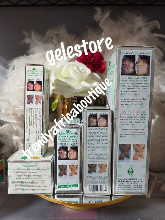 5pcs. Combo Nature secret with argan oil moisturizing body lotion, serum, face cream, tube cream and soap. ALWAY BEAUTIFUL GLOWING SKIN. 💯 Authentic