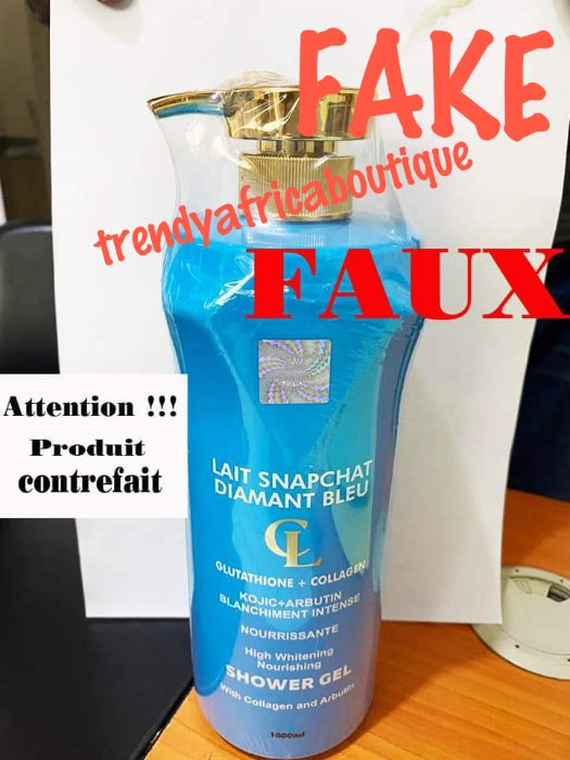 5pcs: Lait Snapchat diamant blue set: shower gel. Body Lotion, Serum, face cream & collagen tube cream: best whitening anti spot combo with glutathion collagen.  keep you looking younger & spotless.