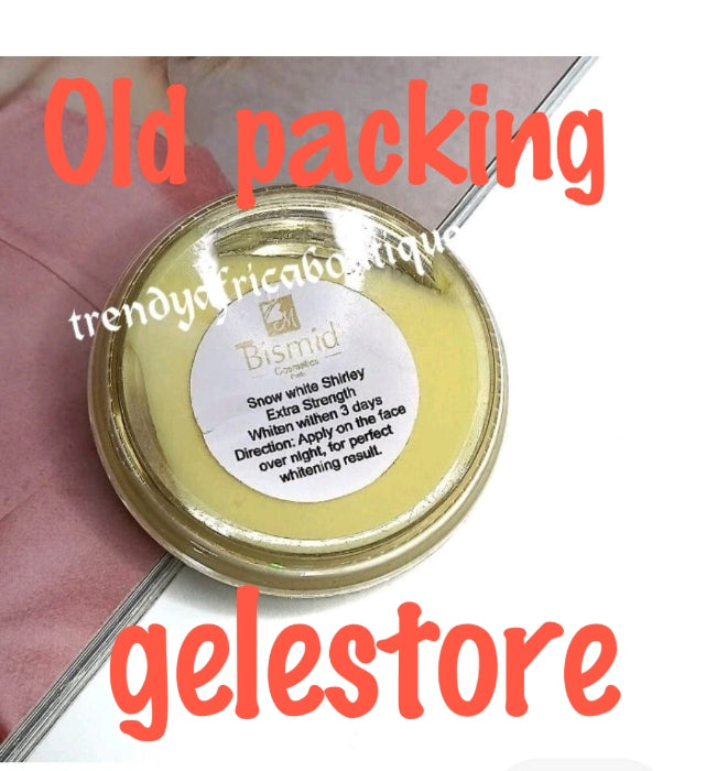 BACK IN STOCK!!! Bismid Snow white shirley, snow whitening cream. Reduces Appearance of blemishes on the face 60x1. Price is for one. Apply only at night