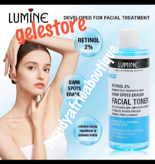 New product alert: Lumine 2% Retinol blemish dark spots eraser facial toner for normal to dry skin 250ml x 1