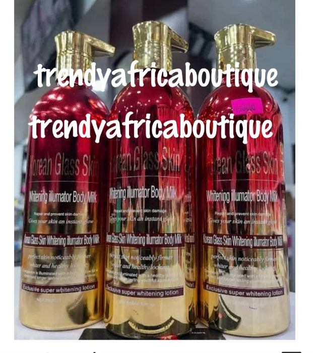 Another Banga: Bismid korean Glass Skin whitening illuminator body milk. Repairs and prevent skin damages. Whiten complexion with a healthy looking skin 500ml x 1 👌skin glowing body lotion