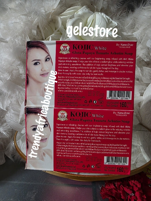 2 Bar soap sale: kojic white gluta papaya tomato arbutin soap 7 days. 160g x 2 soap