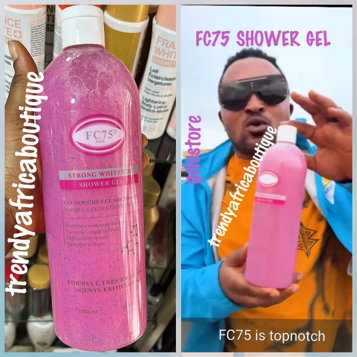 1 bottle sale Banga: FC75 Paris strong whitening shower gel 1000ml. BEST PARIS WHITENING FORMULAR FOR FACE & BODY