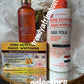 3pcs set: Pure Egyptian magic  whitening face & body lotion with egg yolk & L-Glutathion, serum 50ml & face& body soap Anti ageing, Anti stains and dark sports remover