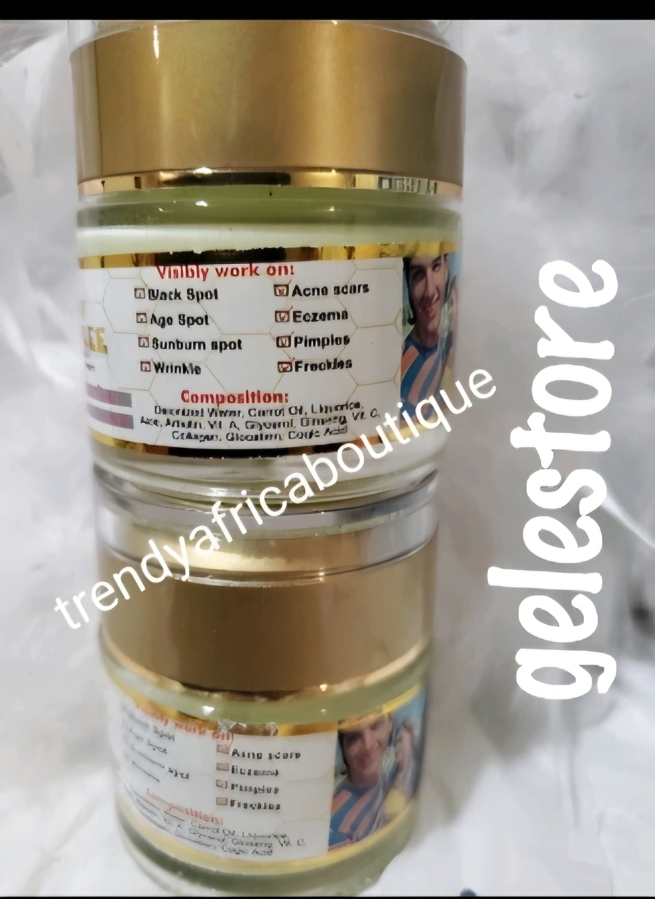 Original Skin free facial white face cream. Fast action dark spot remover with spf 18. Vit. C, Carrot oil x 1 jar sale.  7 days Action