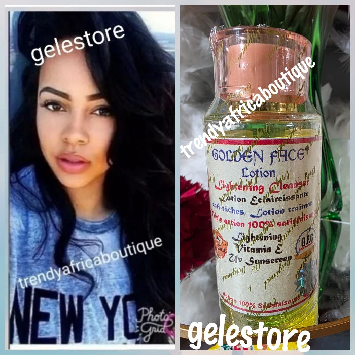 Original Golden face triple action  lightening  face cleanser. Fades dark spot, acne, pimples,  dark under eye circle. For all skin type. Use day and night.