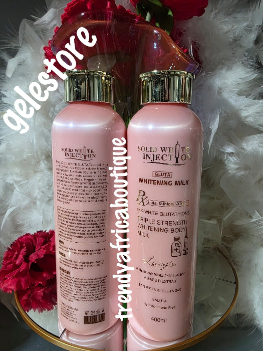 Solid White 24k white Glutathione, body lotion. 💯 Satisfactory results –  Trendy Africa Boutique