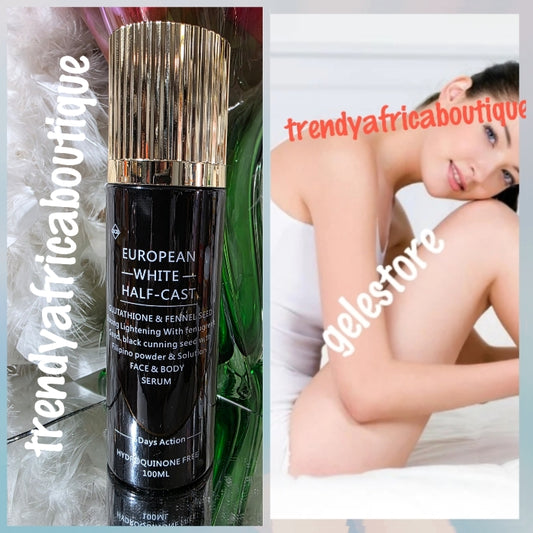 European White Half cast body serum/oil. Glutathion & funnel seed. Anti aging set.