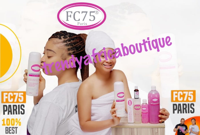 6pcs. BANGA!! FC75 PARIS reinforced French formula body lotion, whitening serum, body glycerin, face cream,  Shower gel, and face cleanser