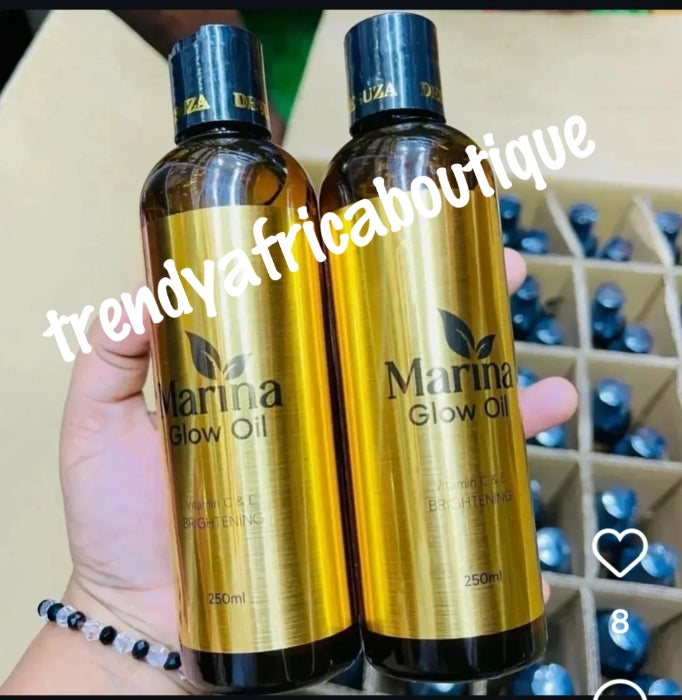 5pcs. Another Banga! Marina Glow super lightening body lotion (beauty milk) soap, body oil, serum, & face cream Triple fast action for healthy & glowing looking skin.👌