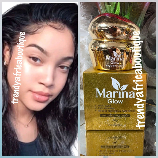 New product alert: Marina glow whitening face cream. Anti malasma, anti freckles anti acne 50ml x 1