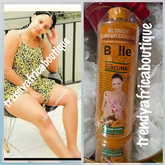 New banga shower gel. Belle vie Gel douche clarifying extra fort shower gel. With curcuma/turmeric extracts. Super lightening and toning 760ml bottle x 1