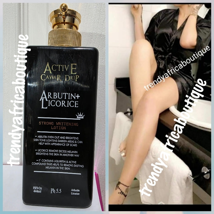 Active Caviar drip arbutin + licorice strong whitening body lotion. X 1 bottle. Anti scars and marks. 💯 satisfaction