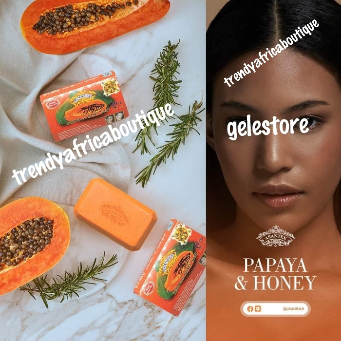 6pcs Asantee thailand herbal lightening soap. papaya & Honey bar soaps. Q10. AHA & ARBUTIN 6 bar soap sale. Price is for 6