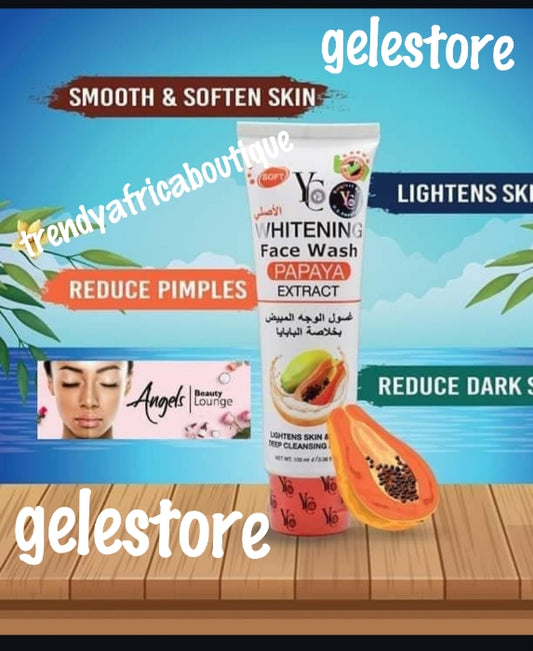 ANOTHER BANGA!!! YC  Whitening Face wash with papaya. 100ml x 1. Smooth & soften skin. Reduces pimples