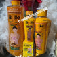 New products ALERT: Belle vie RICH Turmeric lightening set: 4pcs. Body lotion, serum, face cream, & shower gel. Anti dark spots, anti dark knuckles 💯👌