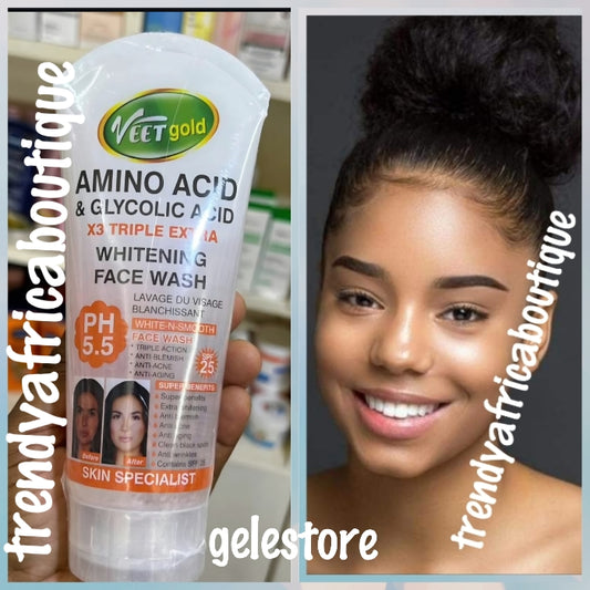 X 1 VeetGold Whitening Tomato Foaming Face Wash. 2in1-Formel. 100 % natürliche Bio-Formel. 200 g x 1 und der Preis gilt für eins.