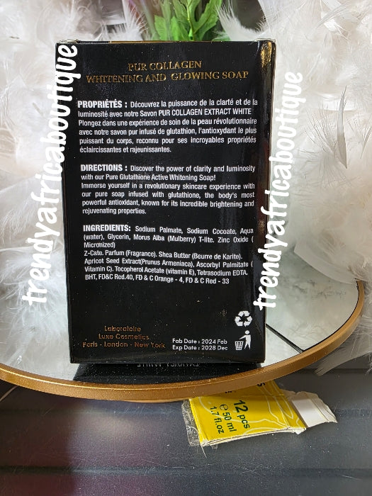 New product alert:  Pure collagen extracts whitening & rejuvenating  soap Anti stretch marks, anti-aging. 💯 satisfaction. 200g x 1